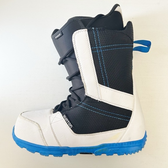 Burton Men’s Invader Snowboard Boots Imprint 1 Black White Blue Size 14 - Picture 13 of 16